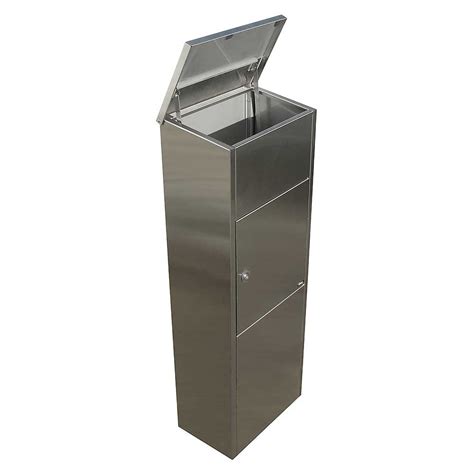 flushmount drop box stainless steel|security cabinet drop box.